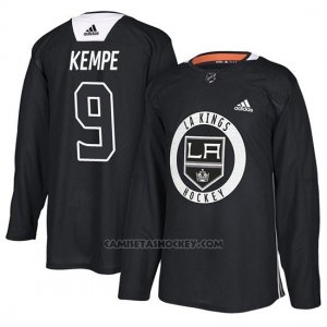 Camiseta Los Angeles Kings Adrian Kempe Practice Negro