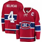 Camiseta Hockey Montreal Canadiens Jean Beliveau Premier Breakaway Retired Rojo