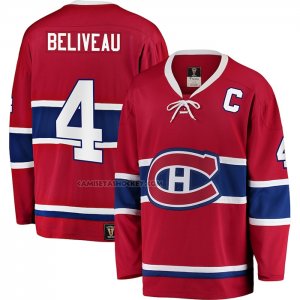 Camiseta Hockey Montreal Canadiens Jean Beliveau Premier Breakaway Retired Rojo