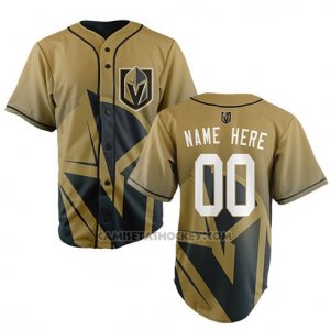 Camiseta Hockey Hombre Vegas Golden Knights Personalizada Amarillo