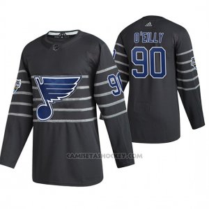 Camiseta Hockey St. Louis Blues Ryan O'reilly Autentico 2020 All Star Gris