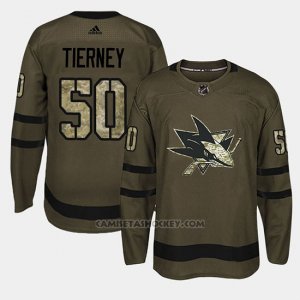 Camiseta San Jose Sharks Chris Tierney Camo Salute To Service