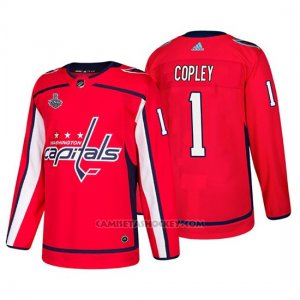 Camiseta Washington Capitals Pheonix Copley Bound Patch Stanley Cup Final Rojo
