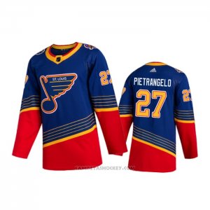 Camiseta Hockey St. Louis Blues Alex Pietrangelo Retro Autentico 2019-20 Azul