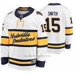 Camiseta Hockey Nashville Predators Craig Smith Breakaway Jugador 2020 Winter Classic Blanco