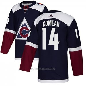 Camiseta Hockey Colorado Avalanche 14 Blake Comeau Alterno Autentico Azul