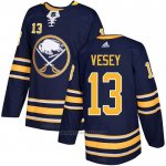 Camiseta Hockey Buffalo Sabres 13 Jimmy Vesey Primera Autentico Azul