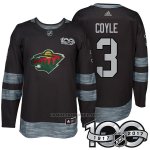 Camiseta Hockey Hombre Minnesota Wild 3 Charlie Coyle 2017 Centennial Limited Negro