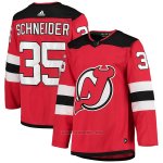 Camiseta Hockey New Jersey Devils Cory Schneider Primera Autentico Rojo