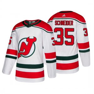 Camiseta New Jersey Devils Cory Schneider Alternato Adidas Autentico Blanco
