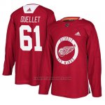 Camiseta Detroit Red Wings Xavier Ouellet Practice Rojo