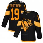 Camiseta Hockey Pittsburgh Penguins 19 Bryan Trottier Autentico 2019 Stadium Series Negro