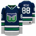 Camiseta Hockey Hartford Whalers Night Martin Necas Heritage Throwback Azul