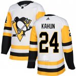 Camiseta Hockey Pittsburgh Penguins 24 Dominik Kahun Road Autentico Blanco