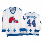 Camiseta Hockey Quebec Nordiques Mark Barberio Heritage Vintage Replica 1991-95 Blanco