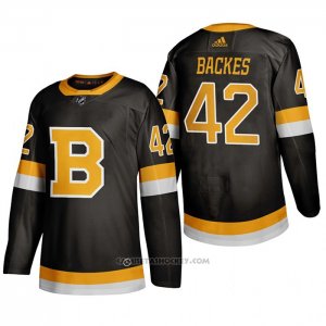 Camiseta Hockey Boston Bruins David Backes Alterno 2019-20 Negro