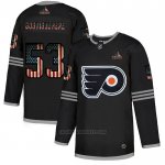 Camiseta Hockey Philadelphia Flyers Shayne Gostisbehere 2020 USA Flag Negro
