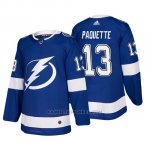 Camiseta Tampa Bay Lightning Cedric Paquette Home Autentico Jugador Azul