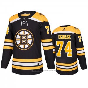 Camiseta Hockey Boston Bruins Jake Debrusk Primera Negro