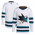 Camiseta Hockey San Jose Sharks Segunda Autentico Blanco