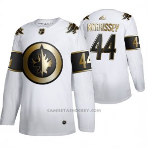 Camiseta Hockey Winnipeg Jets Josh Morrissey Golden Edition Limited Blanco