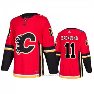 Camiseta Hockey Calgary Flames Mikael Backlund Primera Rojo