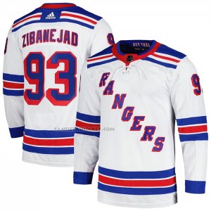 Camiseta Hockey New York Rangers Mika Zibanejad Segunda Primegreen Autentico Pro Blanco
