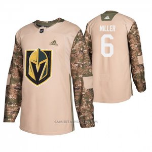 Camiseta Hockey Vegas Golden Knights Colin Miller Veterans Day Camuflaje