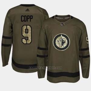 Camiseta Winnipeg Jets Andrew Copp Camo Salute To Service
