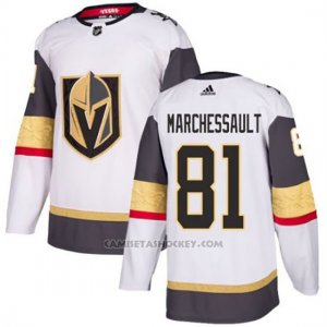 Camiseta Hockey Hombre Vegas Golden Knights 81 Jonathan Marchessault Blanco Autentico Stitched