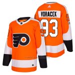 Camiseta Hockey Hombre Autentico Philadelphia Flyers 93 Jakub Voracek Home 2018 Naranja