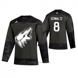 Camiseta Hockey Arizona Coyotes Nick Schmaltz 2019 Veterans Day Camuflaje