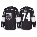 Camiseta Hockey Hombre Los Angeles Kings 74 Dwight King Home 2018 Negro