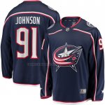 Camiseta Hockey Columbus Blue Jackets Kent Johnson Primera Breakaway Azul