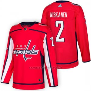 Camiseta Washington Capitals Matt Niskanen 2018 Autentico Home Rojo