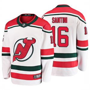 Camiseta New Jersey Devils Steven Santini Alternato Breakaway Blanco