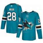 Camiseta San Jose Sharks Timo Meier Teal Autentico Home