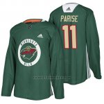 Camiseta Minnesota Wild Zach Parise New Season Practice Verde