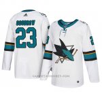 Camiseta San Jose Sharks Barclay Goodrow Autentico Away Blanco