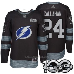 Camiseta Hockey Hombre Tampa Bay Lightning 24 Ryan Callahan 2017 Centennial Limited Negro
