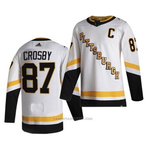 Camiseta Hockey Pittsburgh Penguins Crosby Blanco