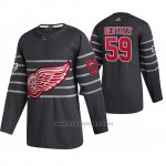 Camiseta Hockey Detroit Red Wings Tyler Bertuzzi Autentico 2020 All Star Gris