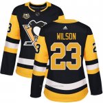 Camiseta Hockey Mujer Pittsburgh Penguins 23 Scott Wilson Negro 50 Anniversary Home Premier