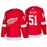 Camiseta Hockey Hombre Detroit Red Wings 51 Frans Nielsen New Outfitted 2018 Rojo