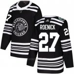 Camiseta Hockey Chicago Blackhawks 27 Jeremy Roenick Autentico 2019 Winter Classic Negro