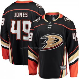 Camiseta Hockey Anaheim Ducks Max Jones Primera Breakaway Negro