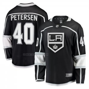 Camiseta Hockey Los Angeles Kings Cal Petersen Primera Breakaway Negro