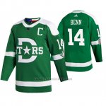 Camiseta Hockey Dallas Stars Retro Jamie Benn 2020 Winter Classic Verde