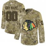 Camiseta Hockey Chicago Blackhawks 2019 Personalizada Camuflaje