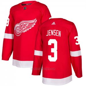 Camiseta Hockey Detroit Red Wings 3 Nick Jensen Primera Autentico Rojo